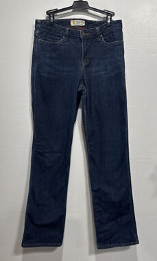 Carhartt Women’s Jeans Flannel Lined Straight Original Fit Size 10 Blue Denim